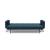 Cassius Quilt Fabric Sofa Bed w/Chrome Legs