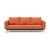 Cassius Quilt Fabric Sofa Bed w/Chrome Legs