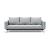 Cassius Quilt Fabric Sofa Bed w/Chrome Legs
