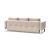 Cassius Quilt Fabric Sofa Bed w/Chrome Legs