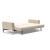 Cassius Quilt Fabric Sofa Bed w/Chrome Legs