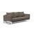 Cassius Quilt Fabric Sofa Bed w/Chrome Legs
