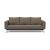 Cassius Quilt Fabric Sofa Bed w/Chrome Legs