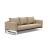 Cassius Quilt Fabric Sofa Bed w/Chrome Legs