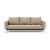 Cassius Quilt Fabric Sofa Bed w/Chrome Legs