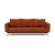 Cassius Quilt Fabric Sofa Bed w/Chrome Legs