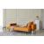 Cassius Quilt Fabric Sofa Bed w/Chrome Legs