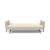 Cassius Quilt Fabric Sofa Bed w/Dark Wood Legs