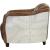 Brancaster Vintage Top Grain Leather/Aluminum Living Room Set