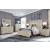 Celine 6-Drawer Double Dresser Wide Whitewashed Wood Dresser with Raised Panel Fronts & Gold Pulls
