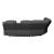 Challenger Faux Leather Recliner Sectional Sofa with Bluetooth Speakers & LED Lights