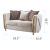 Chanelle Thick Velvet Living Room Set