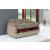 Chestnut Fabric Storage Loveseat