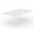 Air Rectangular Meeting Table w/Metal Frame & Grommet for 8 Persons