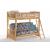 Cinnamon Wood Bunk/Futon Bed, Twin/Full Size