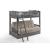 Cinnamon Wood Bunk/Futon Bed, Twin/Full Size