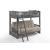Cinnamon Wood Bunk/Futon Bed, Twin/Full Size