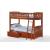 Cinnamon Wood Bunk Bed, Twin/Twin Size