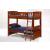 Cinnamon Wood Bunk Bed, Twin/Twin Size