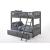 Cinnamon Wood Bunk Bed, Twin/Twin Size