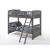 Cinnamon Wood Bunk Bed, Twin/Twin Size