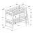 Cinnamon Wood Bunk Bed, Twin/Twin Size
