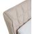 Claire Full Leather Upholstered Platform Queen Size Bed with Tufted Headboard