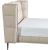 Claire Full Leather Upholstered Platform Queen Size Bed with Tufted Headboard