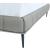 Claire Full Leather Upholstered Platform Queen Size Bed with Tufted Headboard