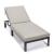Chelsea Modern Aluminum Outdoor Chaise Lounge with Cushions