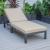 Chelsea Modern Aluminum Outdoor Chaise Lounge with Cushions