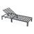 Chelsea Modern Aluminum Outdoor Chaise Lounge with Cushions