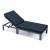 Chelsea Modern Aluminum Outdoor Chaise Lounge with Cushions