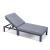 Chelsea Modern Aluminum Outdoor Chaise Lounge with Cushions