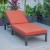 Chelsea Modern Aluminum Outdoor Chaise Lounge with Cushions