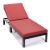 Chelsea Modern Aluminum Outdoor Chaise Lounge with Cushions