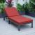 Chelsea Modern Aluminum Outdoor Chaise Lounge with Cushions