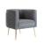 Cloak Fabric Accent Armchair