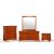 Clove Wood Double Dresser w/6 Drawers