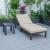 Chelsea Modern Aluminum Outdoor Chaise Lounge with Side Table & Cushions