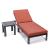Chelsea Modern Aluminum Outdoor Chaise Lounge with Side Table & Cushions