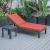 Chelsea Modern Aluminum Outdoor Chaise Lounge with Side Table & Cushions