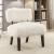Pardeep Faux Fur/Wood Accent Chair