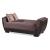 Armada Air Fabric/PU Convertible Loveseat