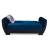 Armada Air Fabric/PU Convertible Loveseat