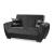 Armada Air Fabric/PU Convertible Loveseat