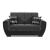 Armada Air Fabric/PU Convertible Loveseat