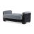 Armada Pro Fabric/PU Convertible Loveseat