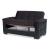 Armada Pro Fabric/PU Convertible Loveseat
