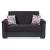 Armada Pro Fabric/PU Convertible Loveseat